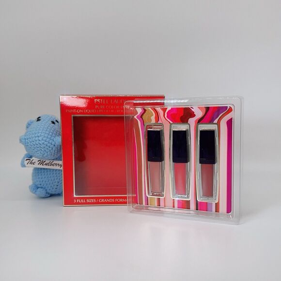 Estee Lauder Pure Color Envy Paint-on Liquid Lipcolor 3pc Full Size Gift Set NIB - Picture 1 of 9